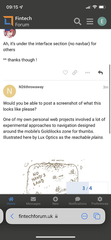 iOS 15 and bottom navigation bar - Site Feedback - Fintech Forum